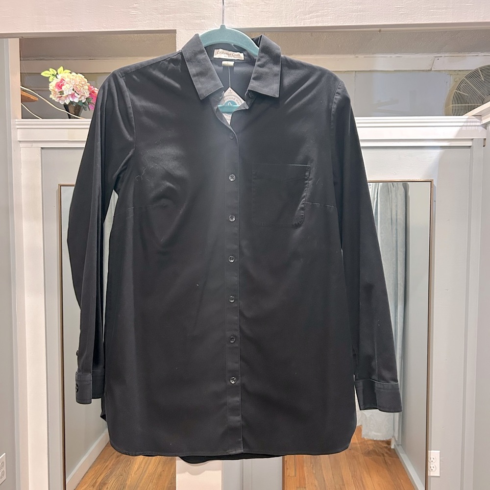 Black Collared Blouse